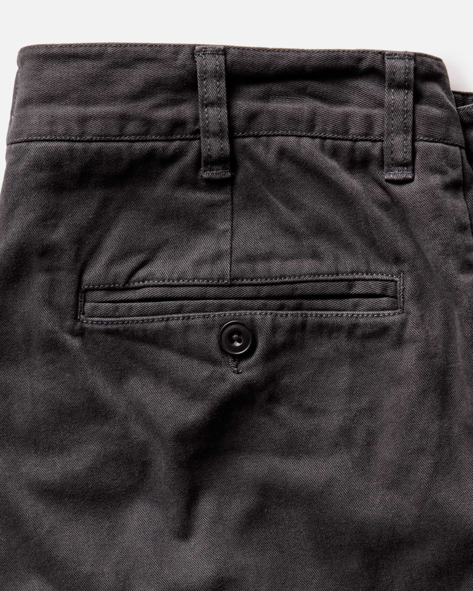 The Straight Foundation Pant in Organic Faded Black