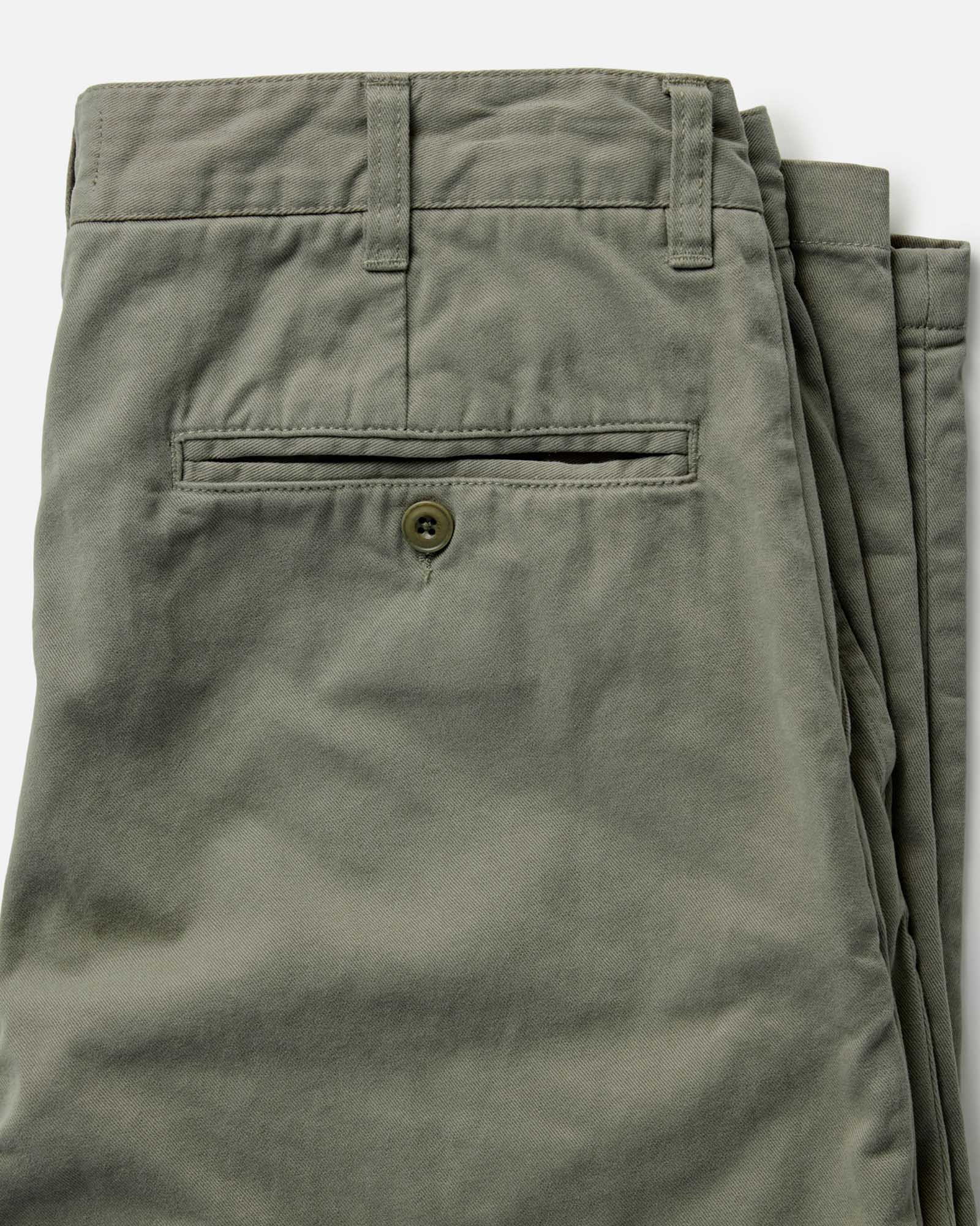 The Straight Foundation Pant in Organic Smoked Olive