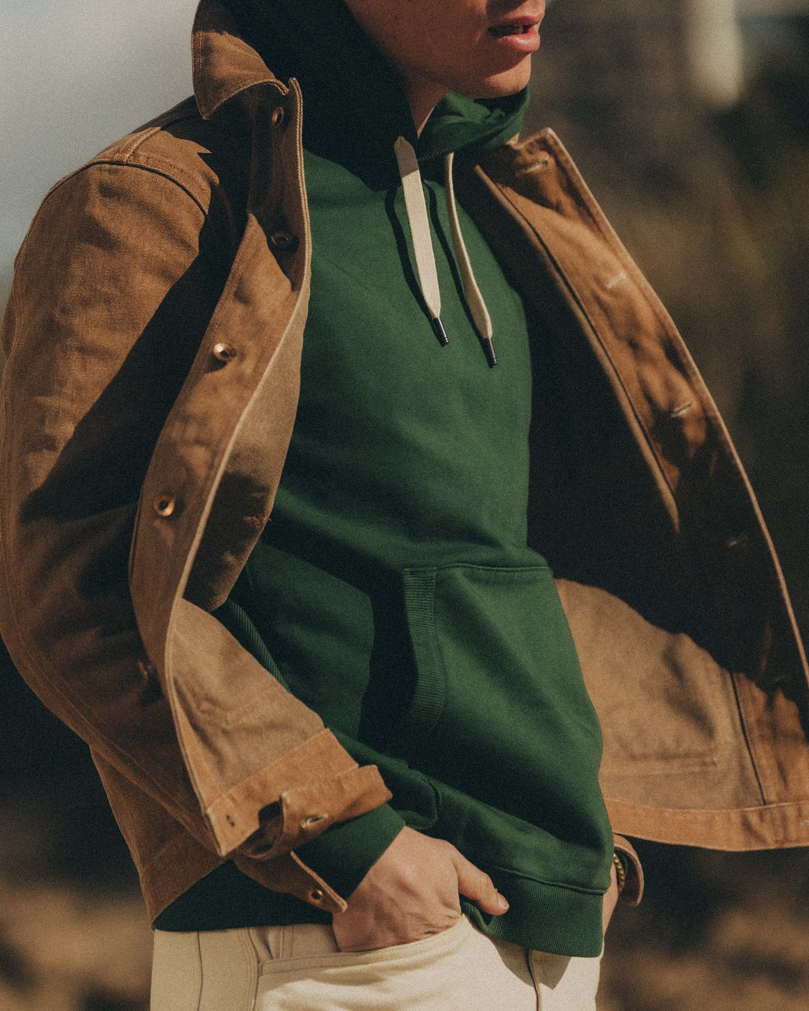 The Shop Hoodie in Ivy French Terry