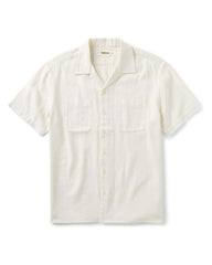 The Conrad Shirt in Vintage White Linen