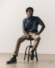 The Short Sleeve Utility Shirt in Roped Indigo