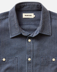 The Short Sleeve Utility Shirt in Roped Indigo