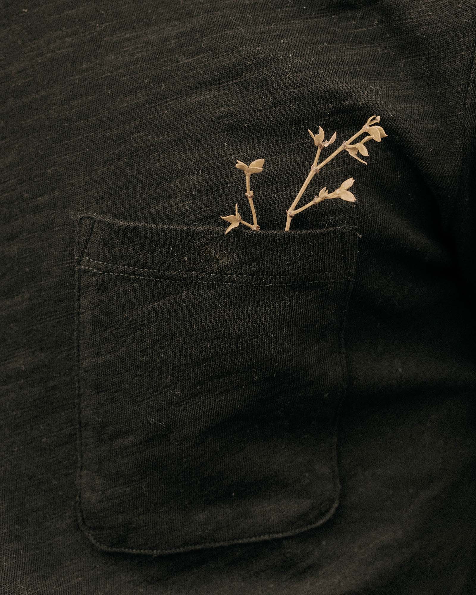 The Slub Tee in Black Indigo