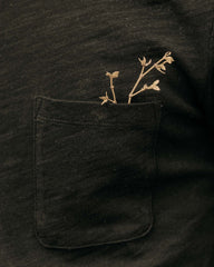 The Slub Tee in Black Indigo
