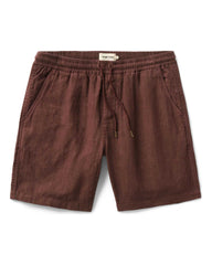 The Apres Short in Burgundy Hemp