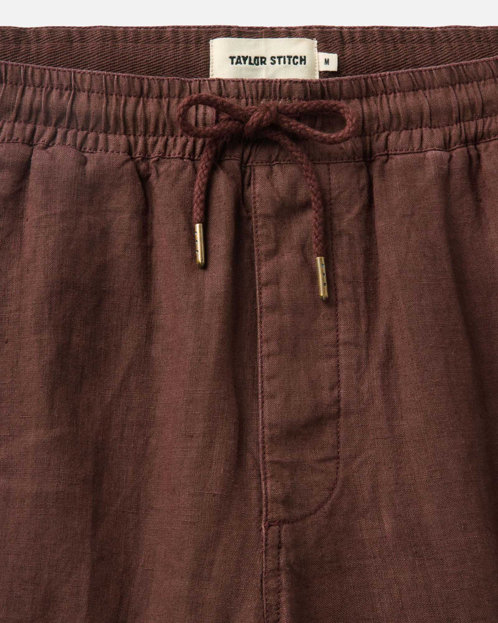 The Apres Short in Burgundy Hemp
