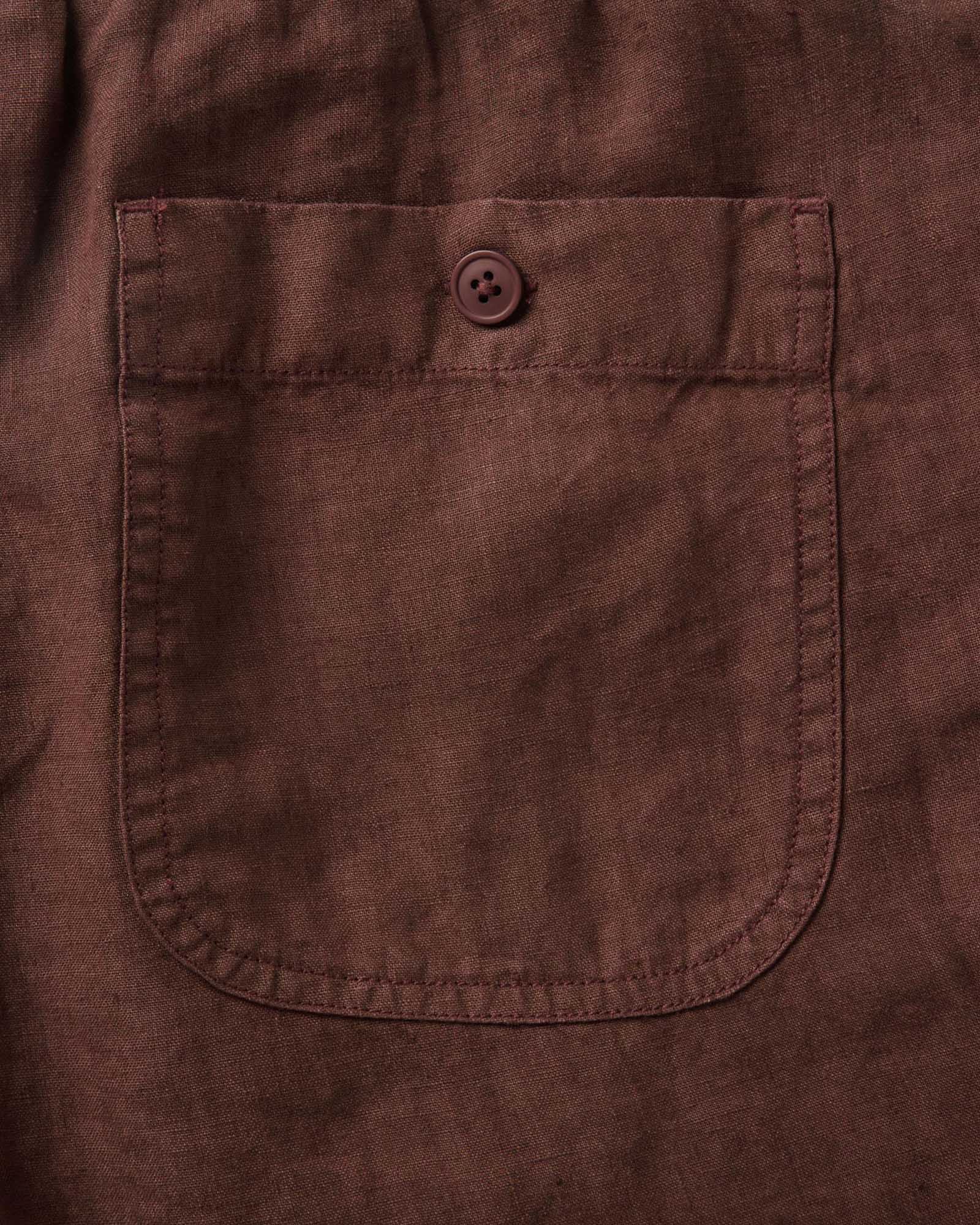 The Apres Short in Burgundy Hemp