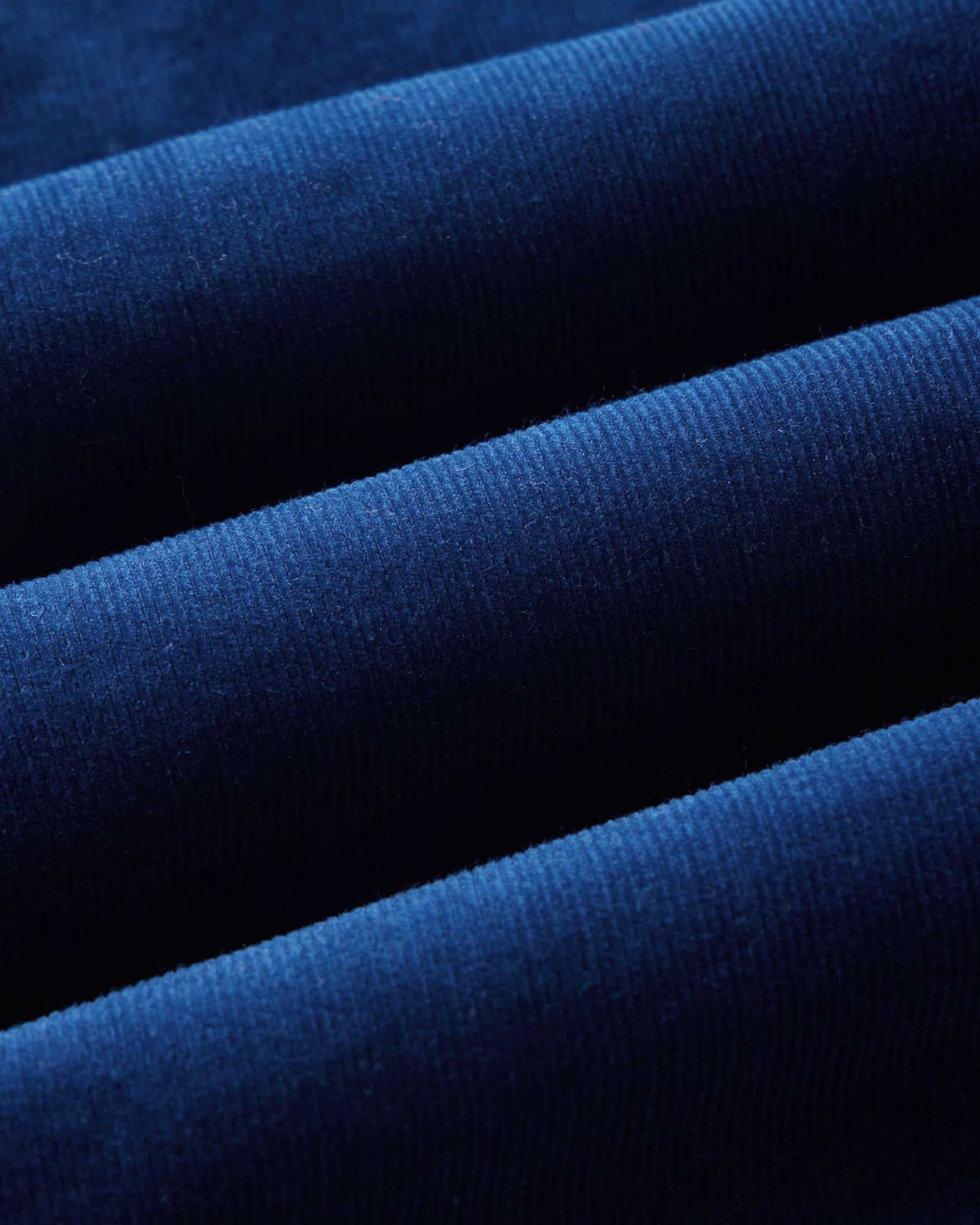 The Apres Short in Rinsed Indigo Pincord