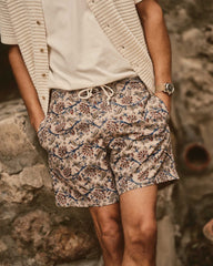 The Drift Board Short in Ivory Floral