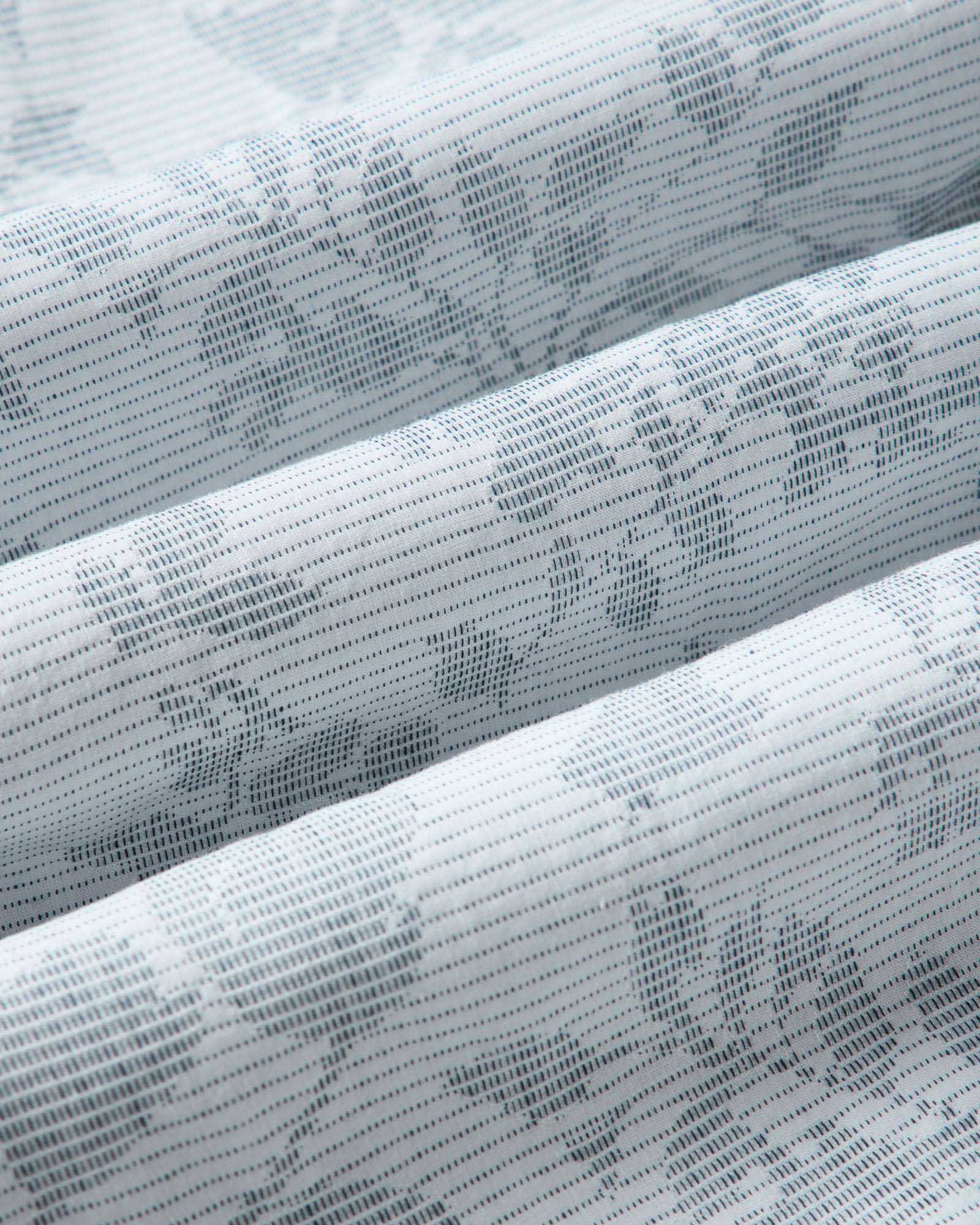 The Hawthorne Shirt in Sky Blue Floral Jacquard
