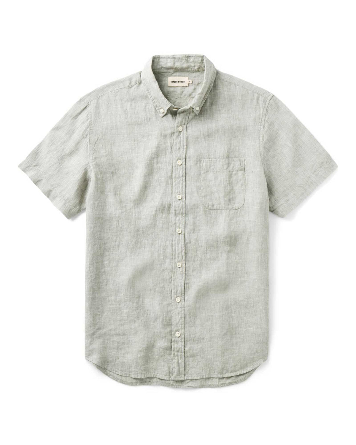 The Short Sleeve Jack in Sage Linen