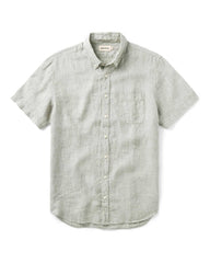 The Short Sleeve Jack in Sage Linen
