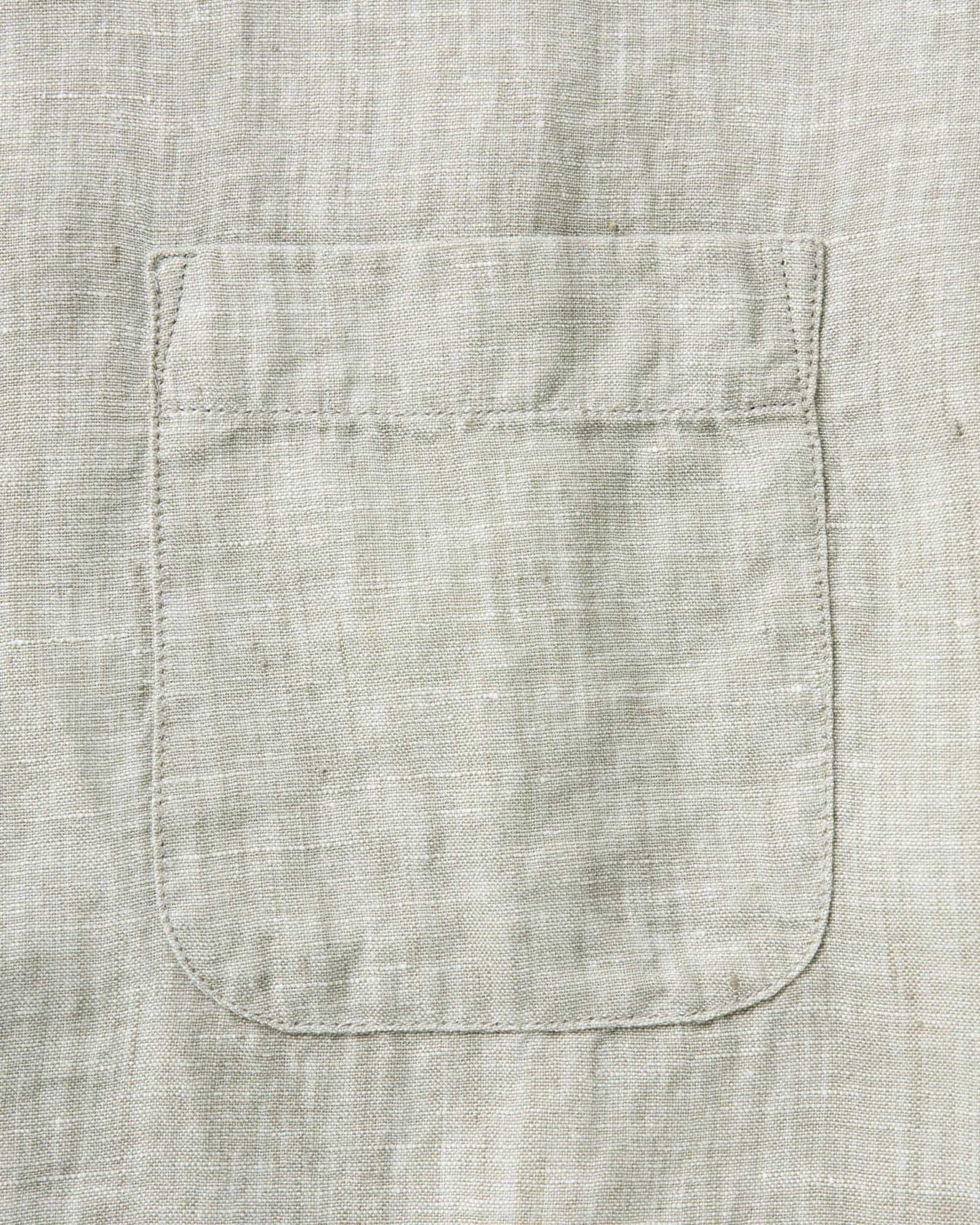 The Short Sleeve Jack in Sage Linen