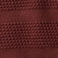 The Bywater Polo in Burgundy Knit Stripe