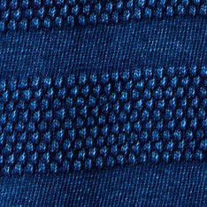 The Bywater Polo in Rinsed Indigo Knit Stripe
