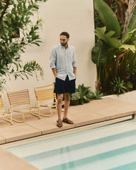 The Jack in Blue Sky Stripe Linen
