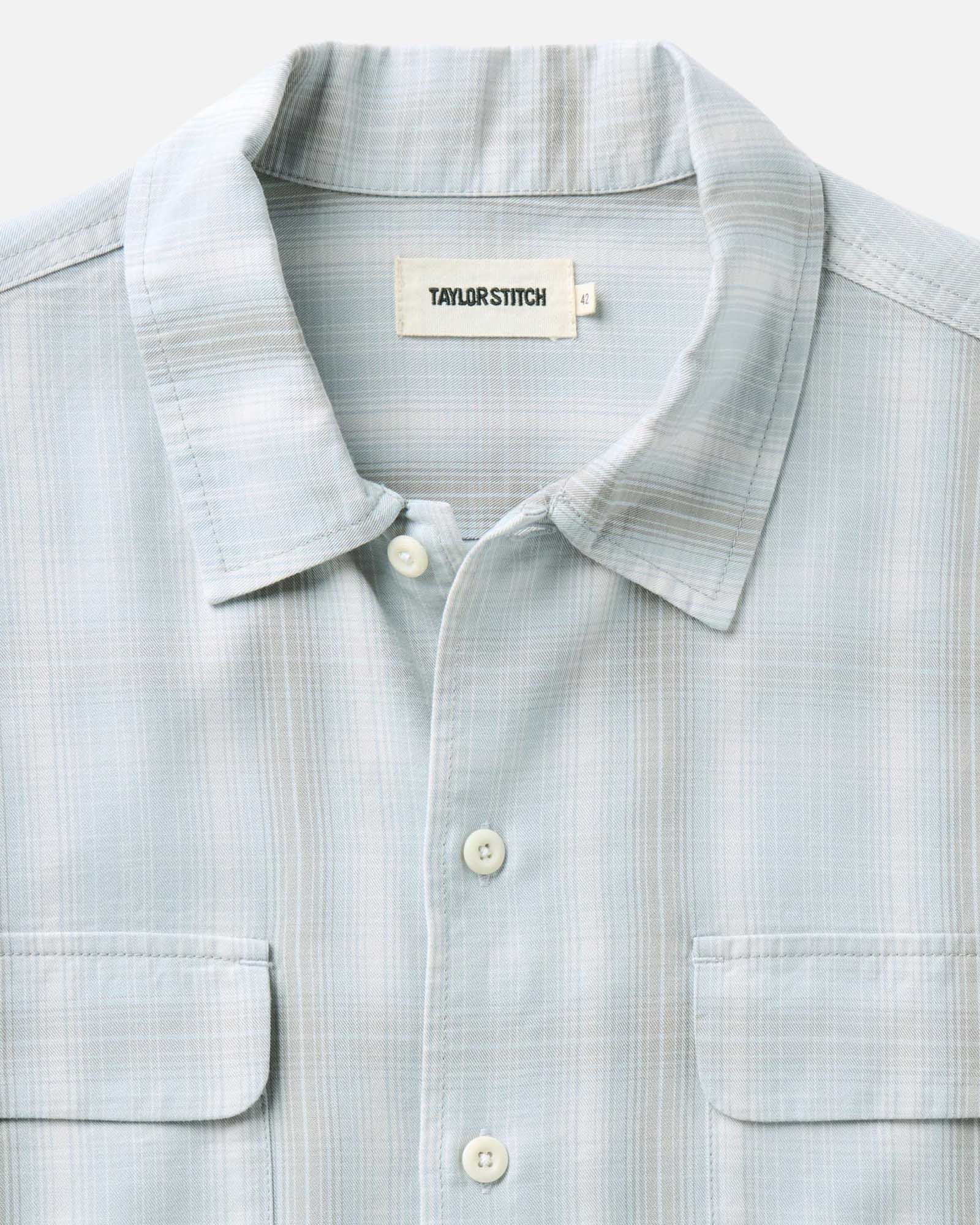 The Shore Shirt in Fog Check Lyocell