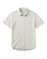The Short Sleeve California in Heather Oat Double Knit