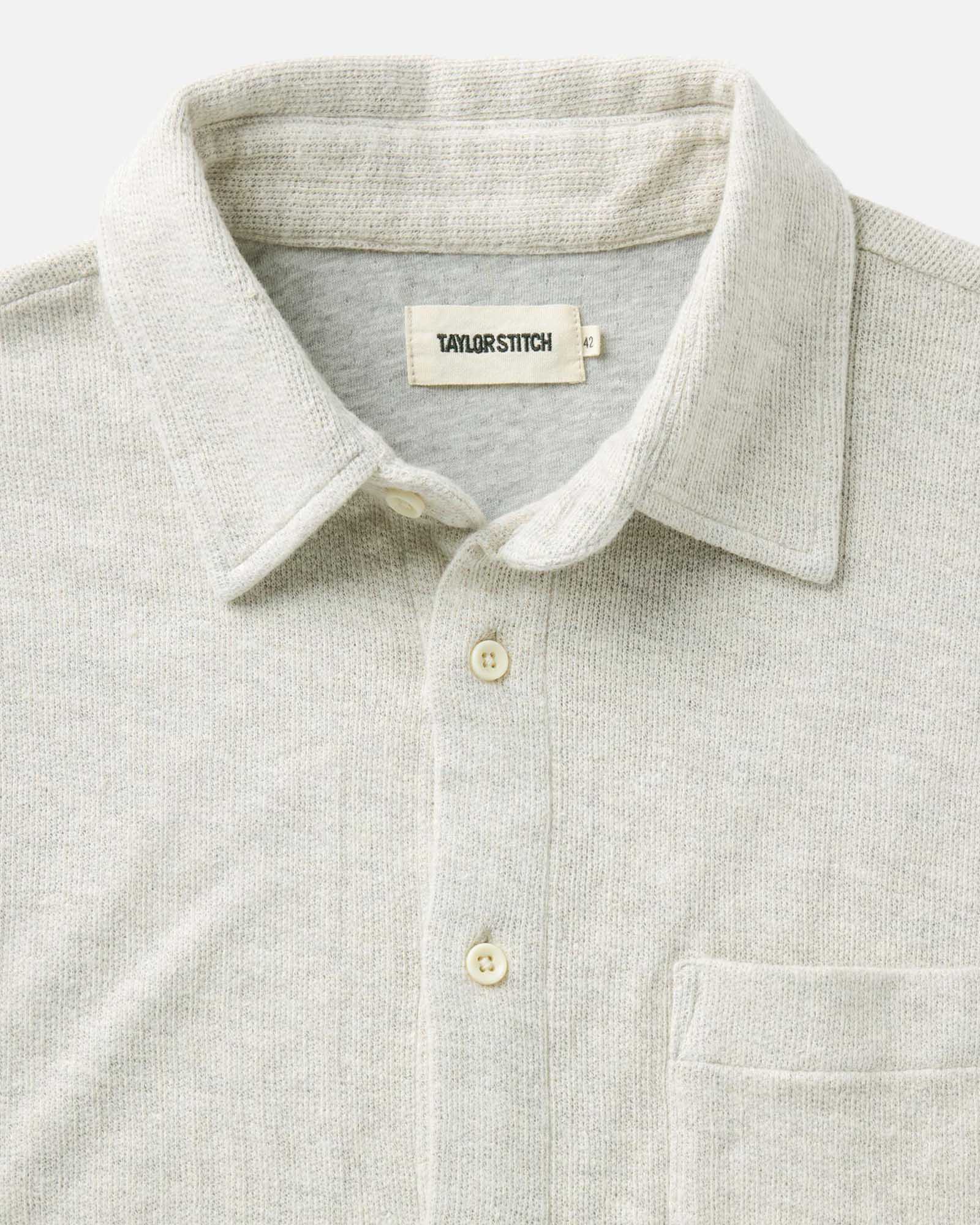 The Short Sleeve California in Heather Oat Double Knit