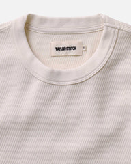 The Organic Cotton Short Sleeve Crew in Vintage White Waffle
