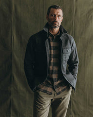 The Shop Shirt in Coal Chipped Canvas