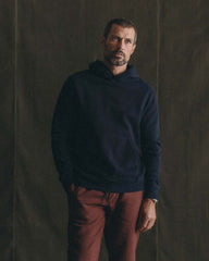 The Sunset Hoodie in Rinsed Indigo Terry