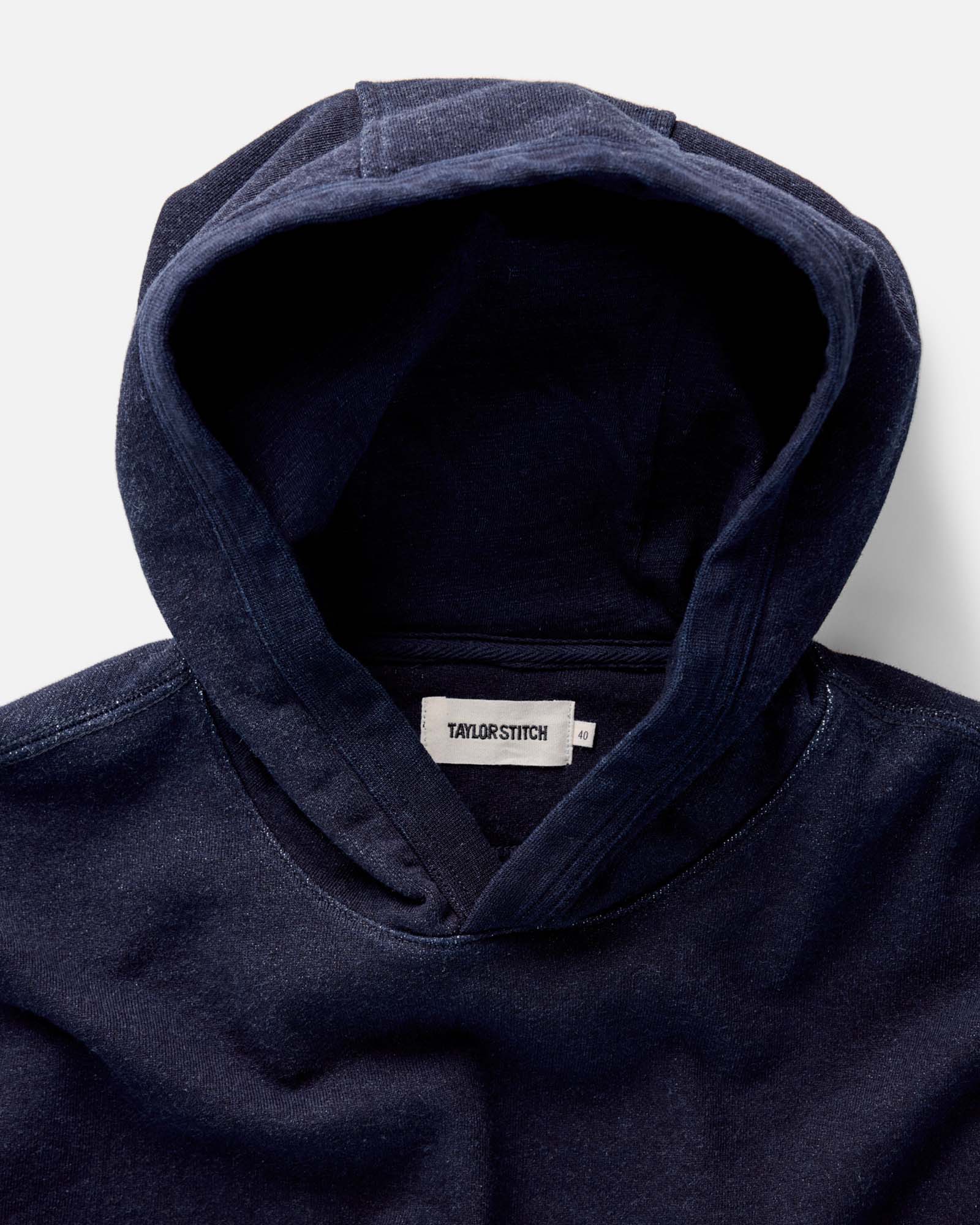 The Sunset Hoodie in Rinsed Indigo Terry