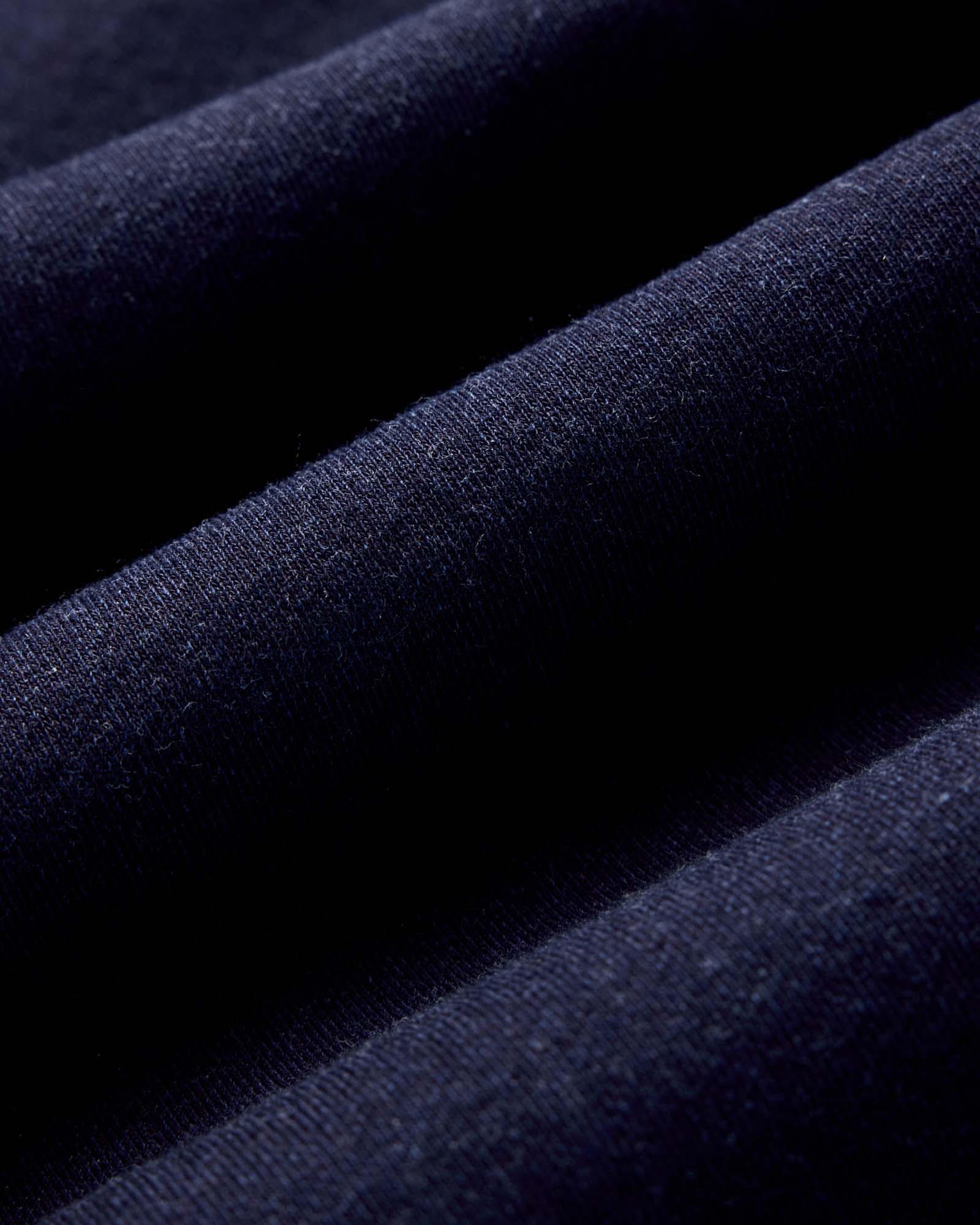 The Sunset Hoodie in Rinsed Indigo Terry