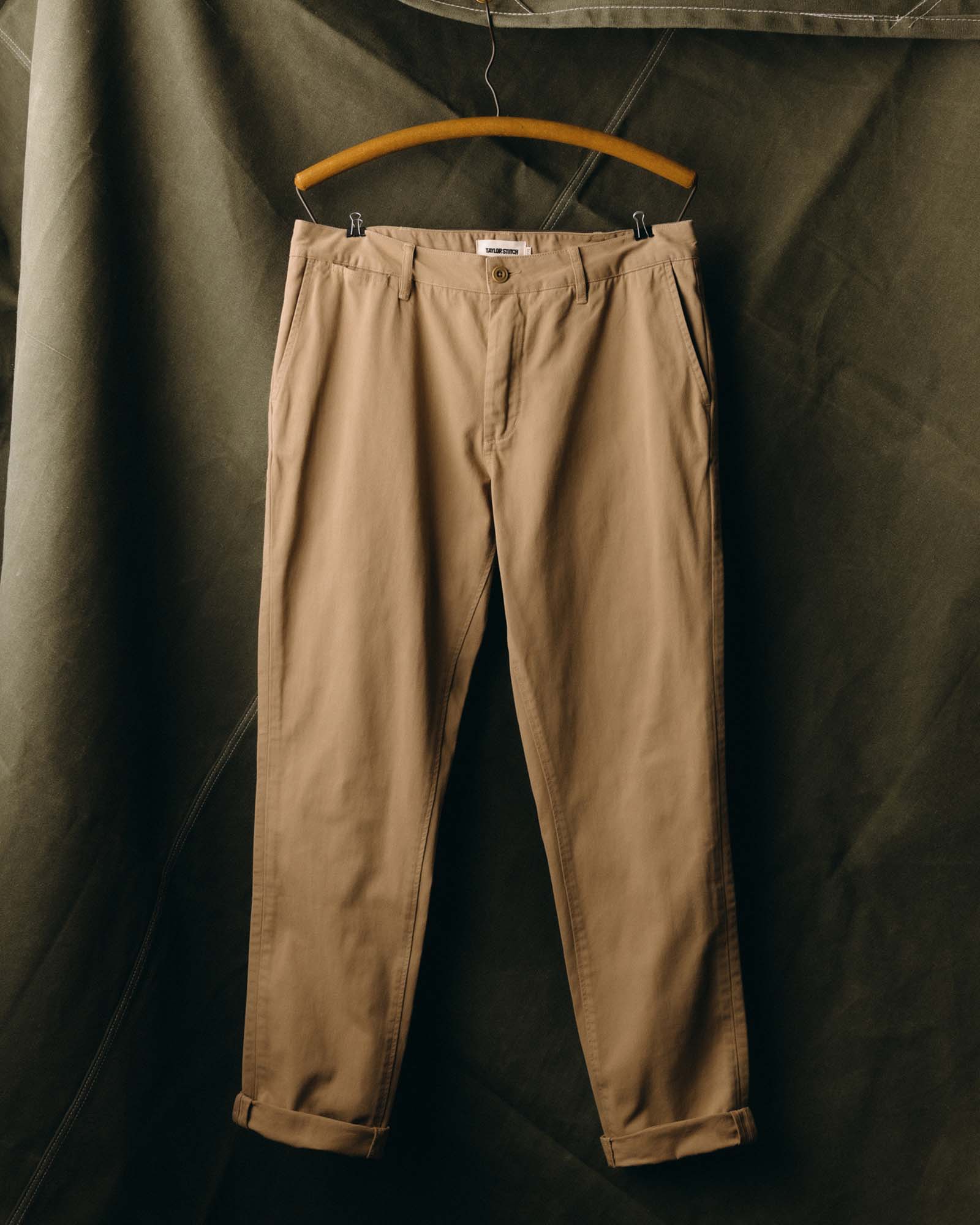 The Slim Foundation Pant in Organic Khaki