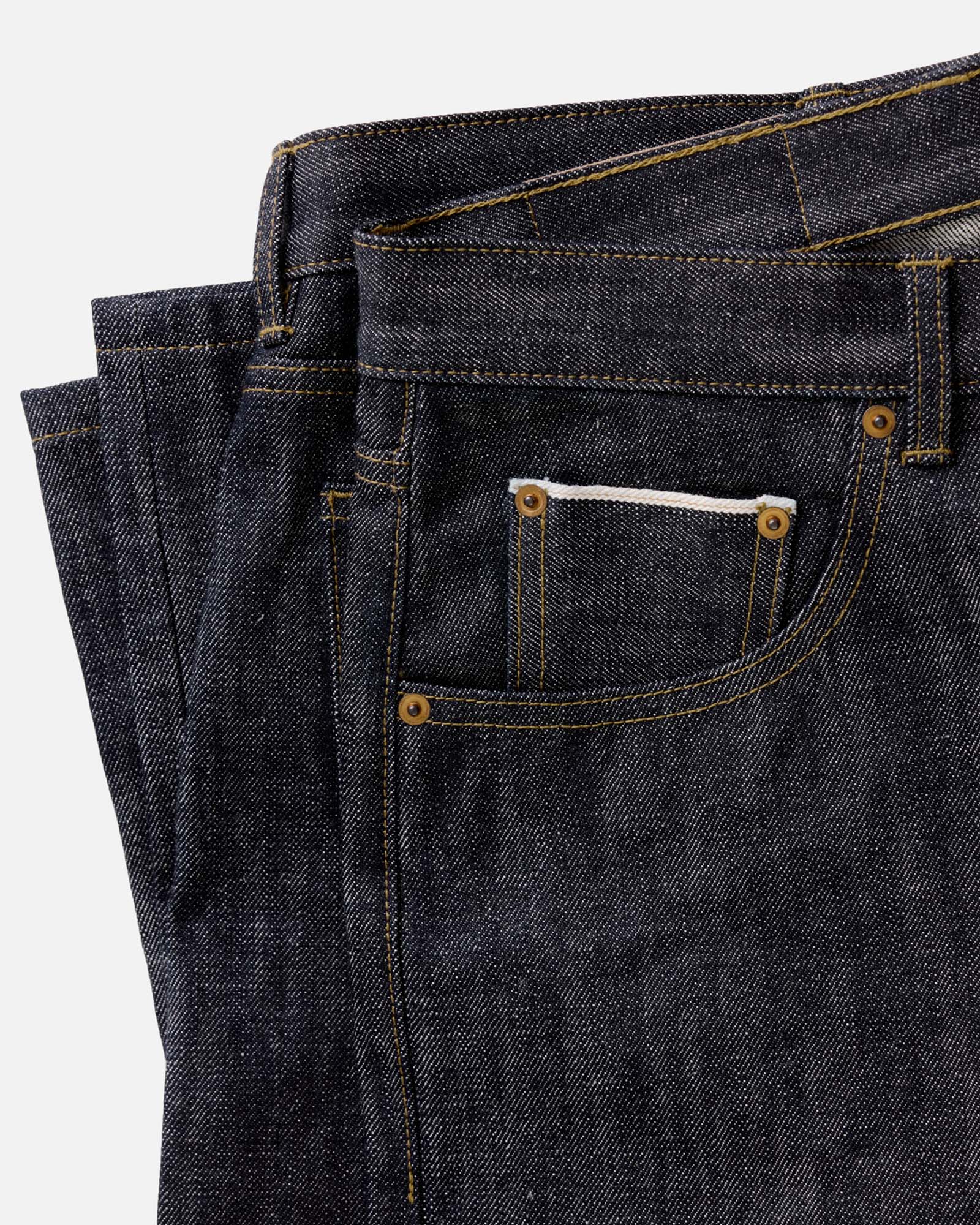 The Straight Jean in Rigid Organic Selvedge