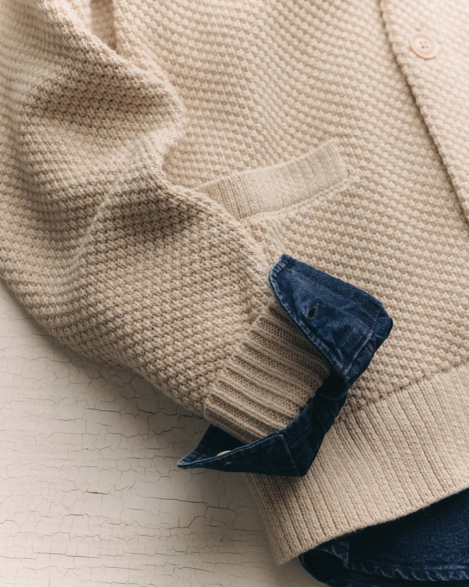 The Crawford Sweater in Marled Natural