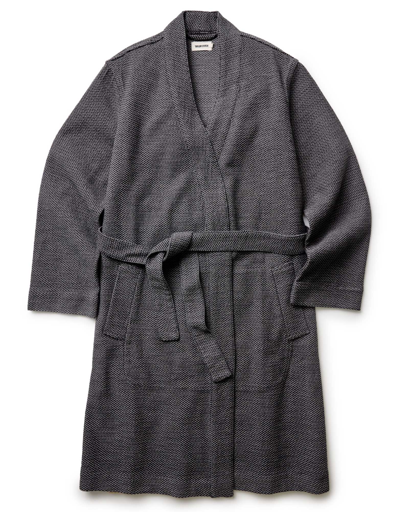 The Apres Robe in Charcoal Sashiko