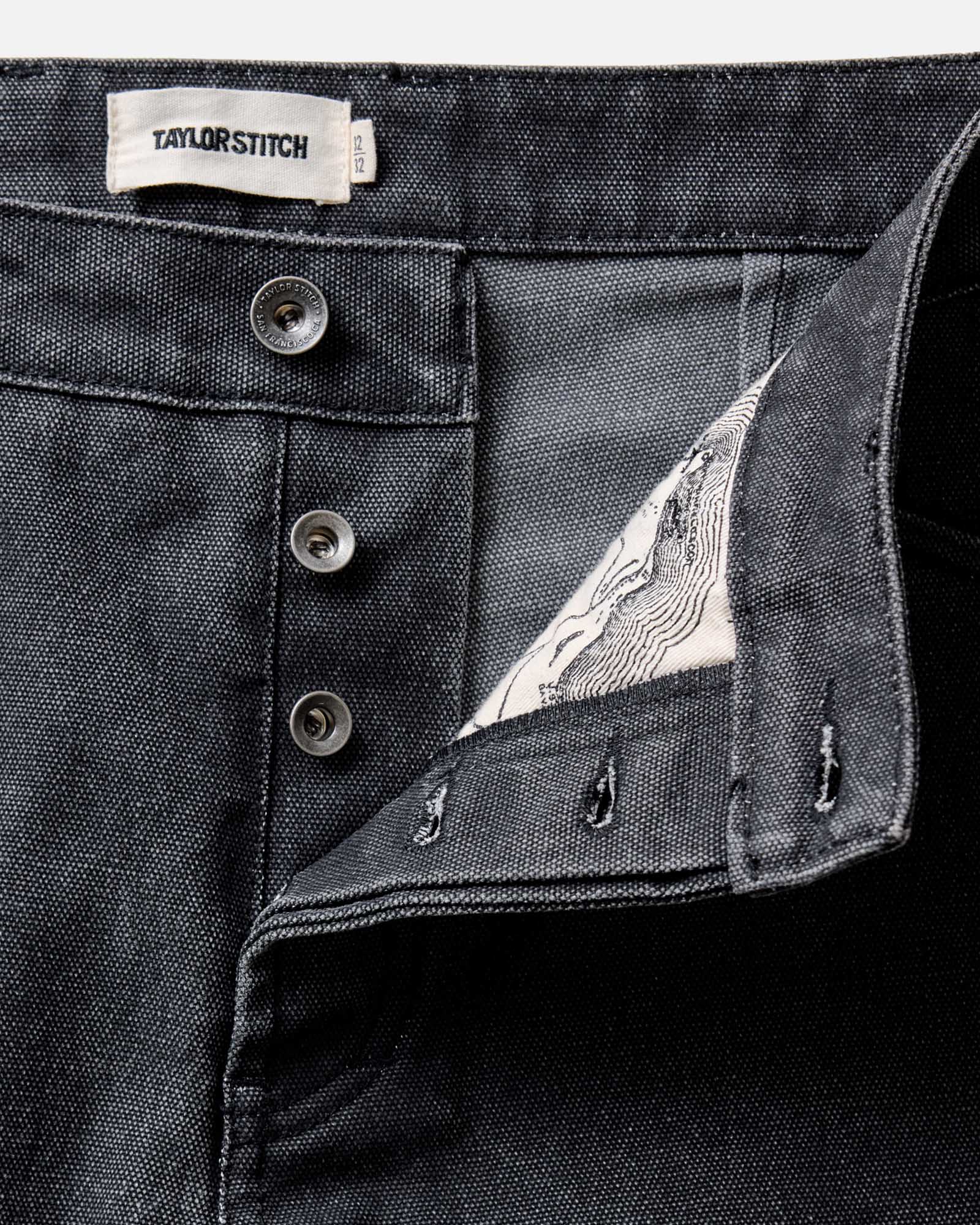 The Camp Pant in Coal Chipped Canvas