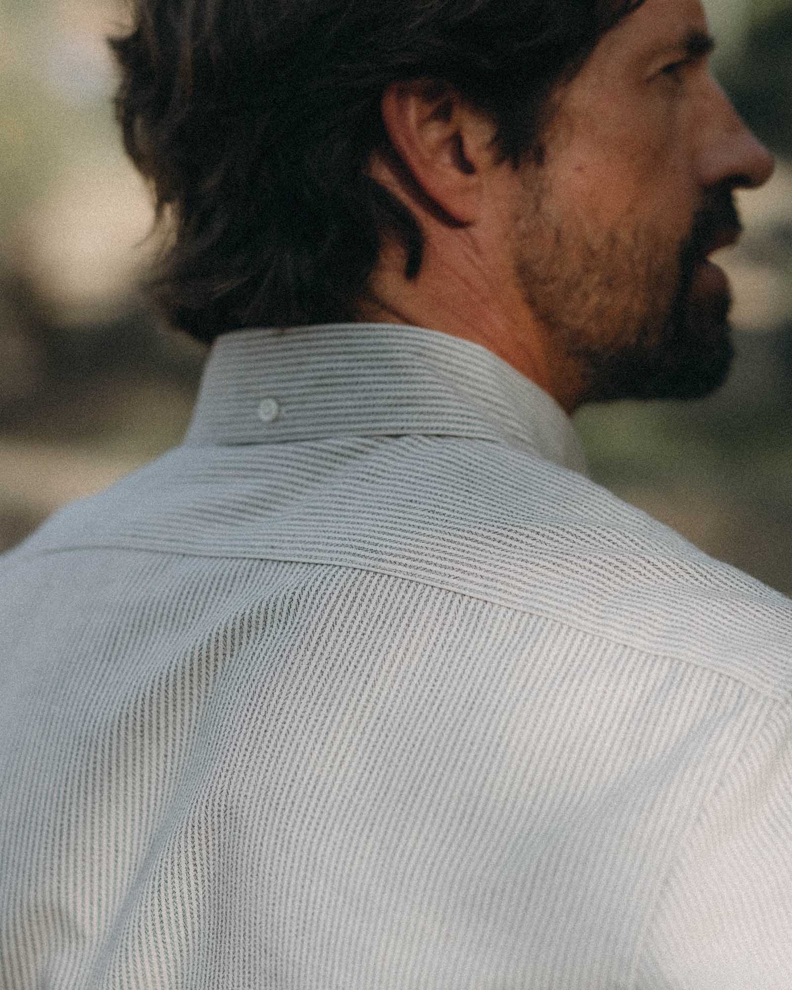The Jack in Coal Jaspe University Stripe Oxford