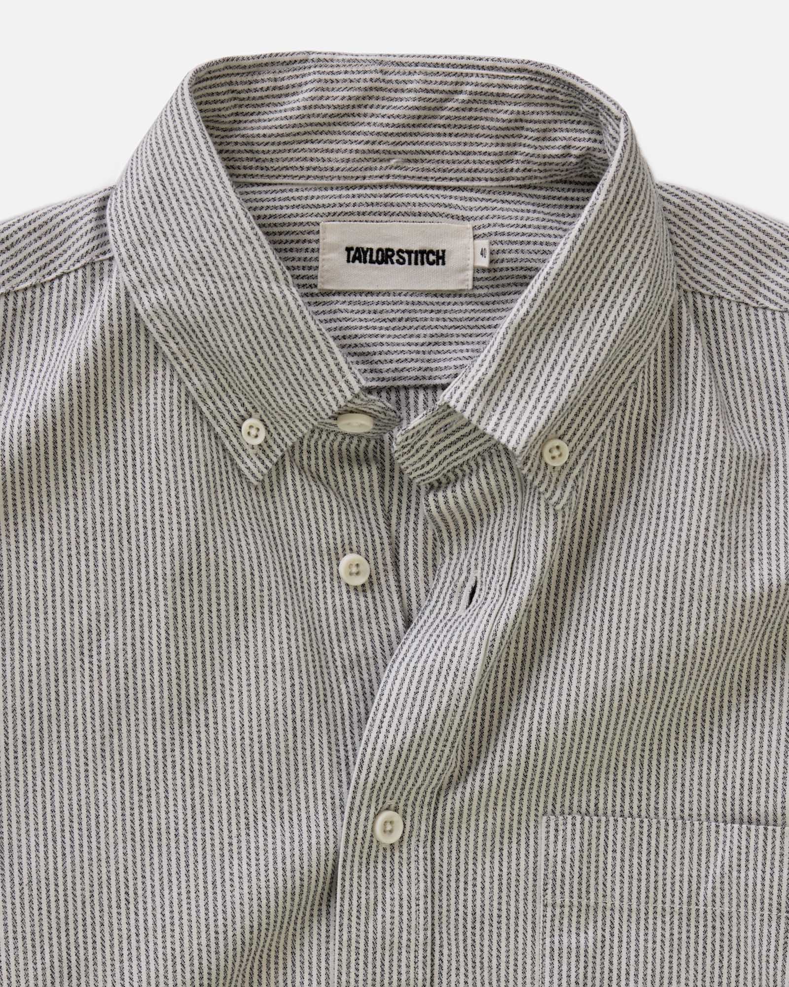 The Jack in Coal Jaspe University Stripe Oxford