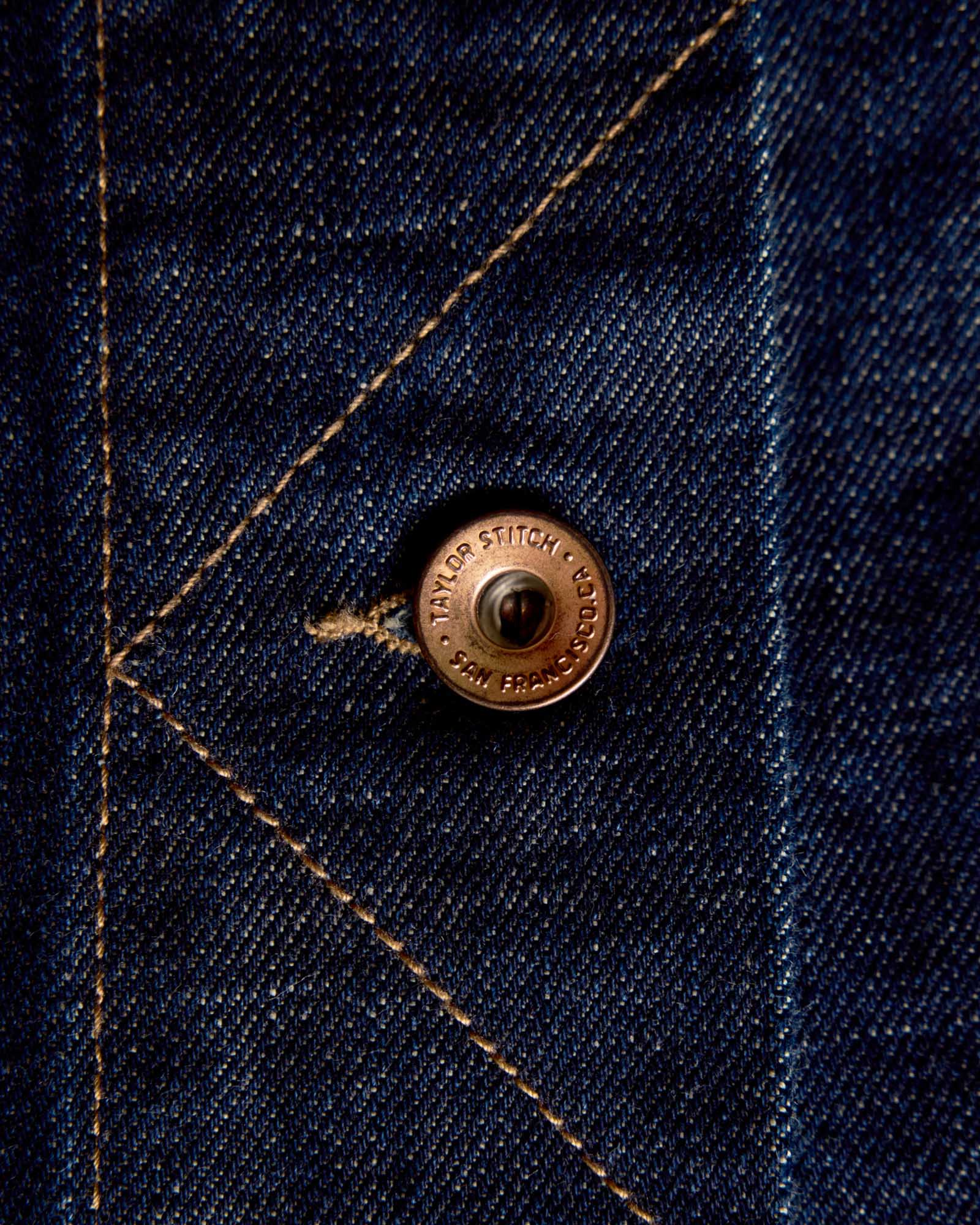 The Long Haul Jacket in Rinsed Organic Selvedge