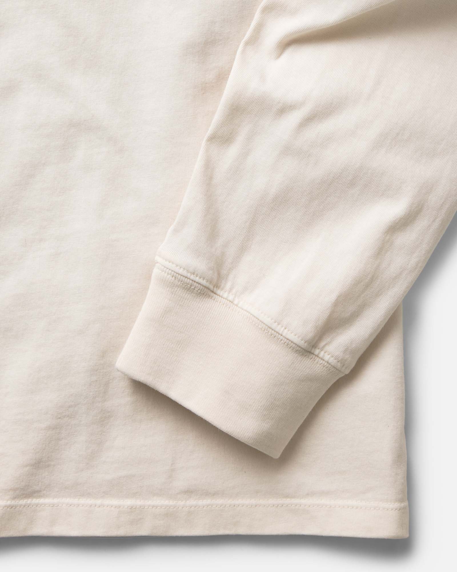 The Organic Cotton Long Sleeve Tee in Vintage White