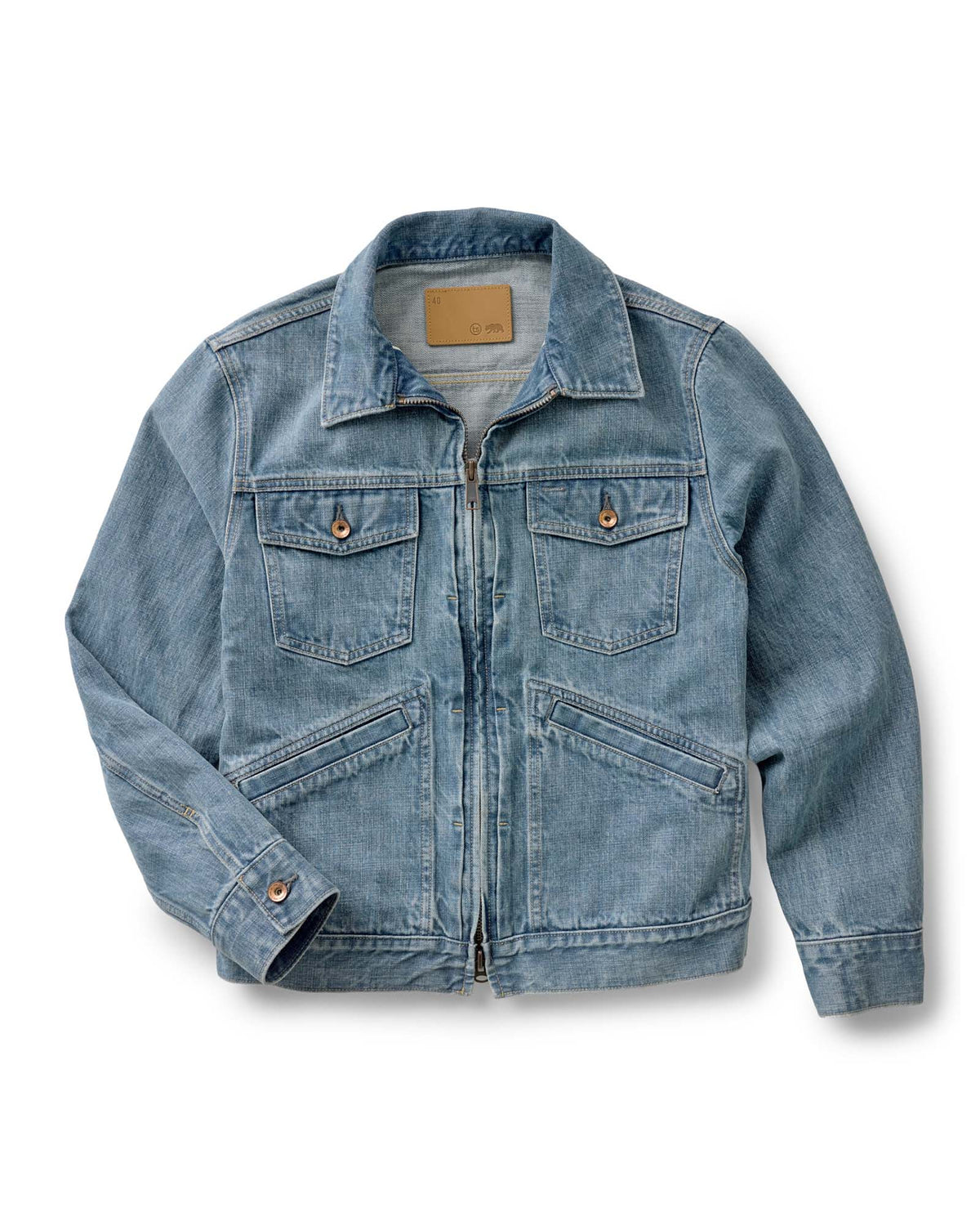 The Roper Jacket in Vintage Wash Organic Selvedge