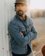 The Roper Jacket in Vintage Wash Organic Selvedge