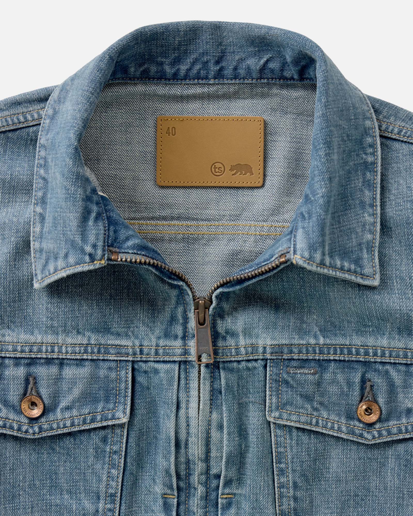 The Roper Jacket in Vintage Wash Organic Selvedge