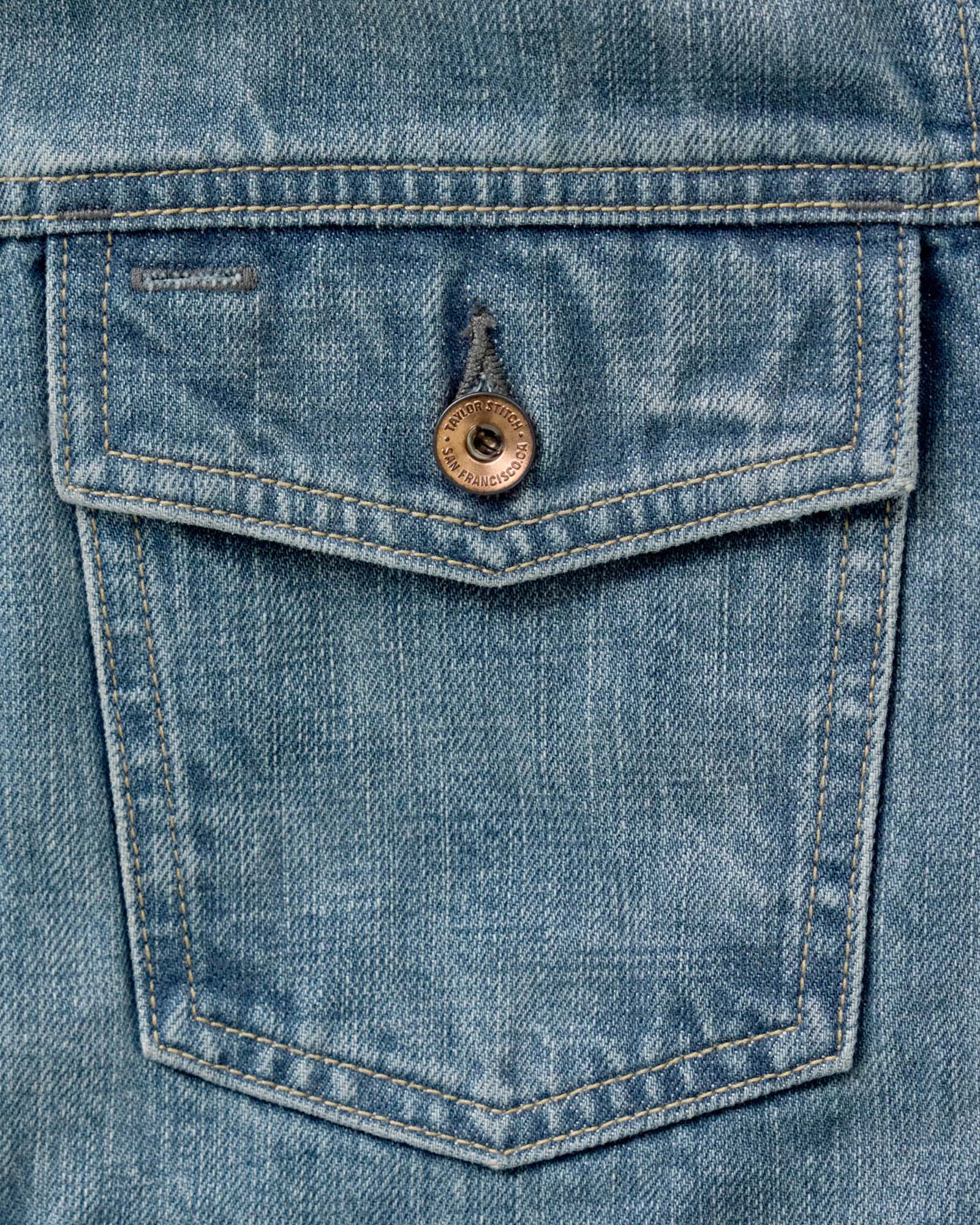 The Roper Jacket in Vintage Wash Organic Selvedge