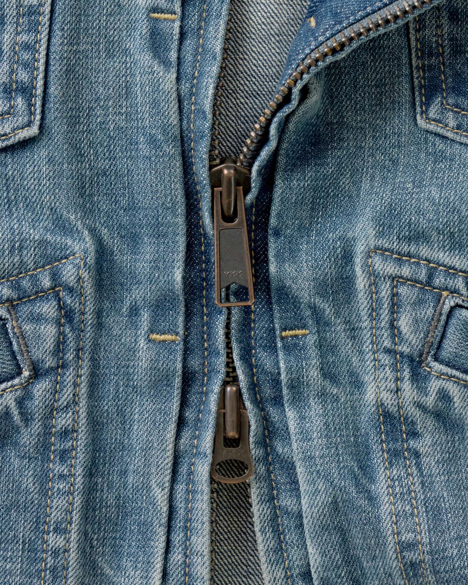 The Roper Jacket in Vintage Wash Organic Selvedge