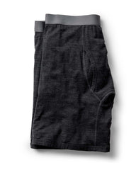 The Merino Boxer in Heather Black