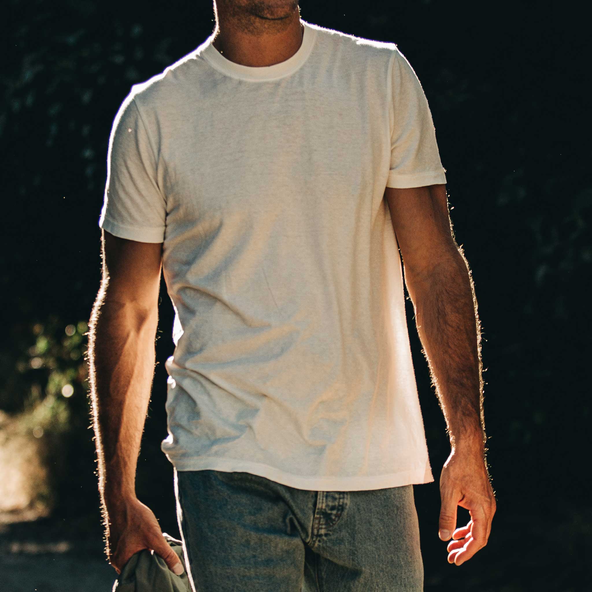The Cotton Hemp Tee in Natural