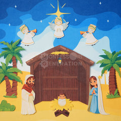 Montessori Nativity Wallboard