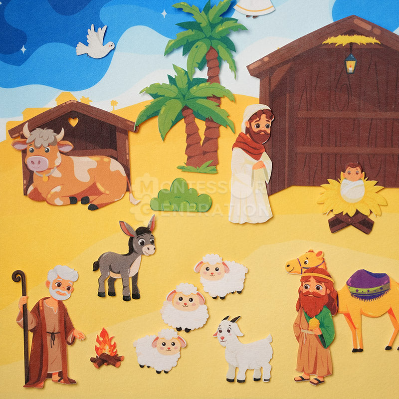 Montessori Nativity Wallboard